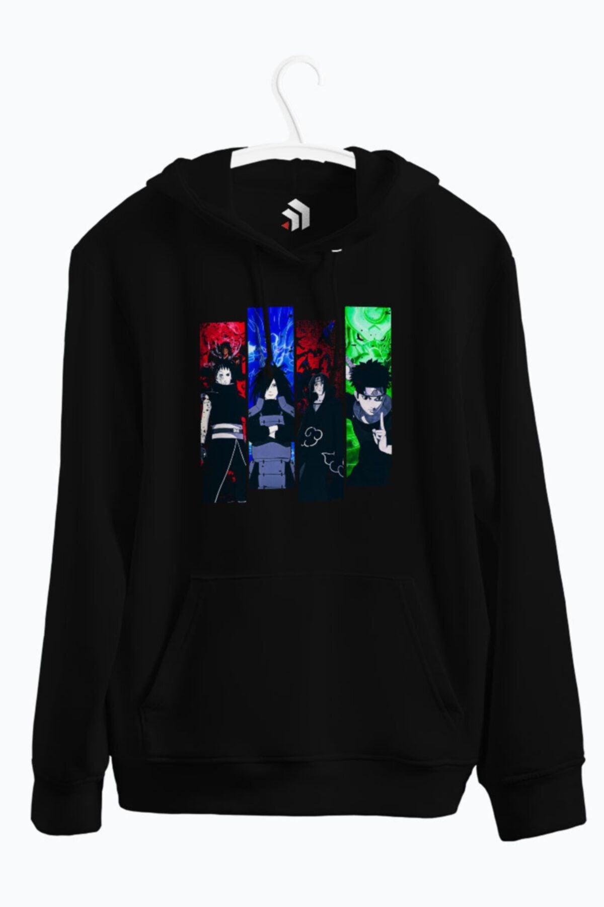 The Most Powerful Uchihas Anime Baskılı Kapşonlu Sweatshirt
