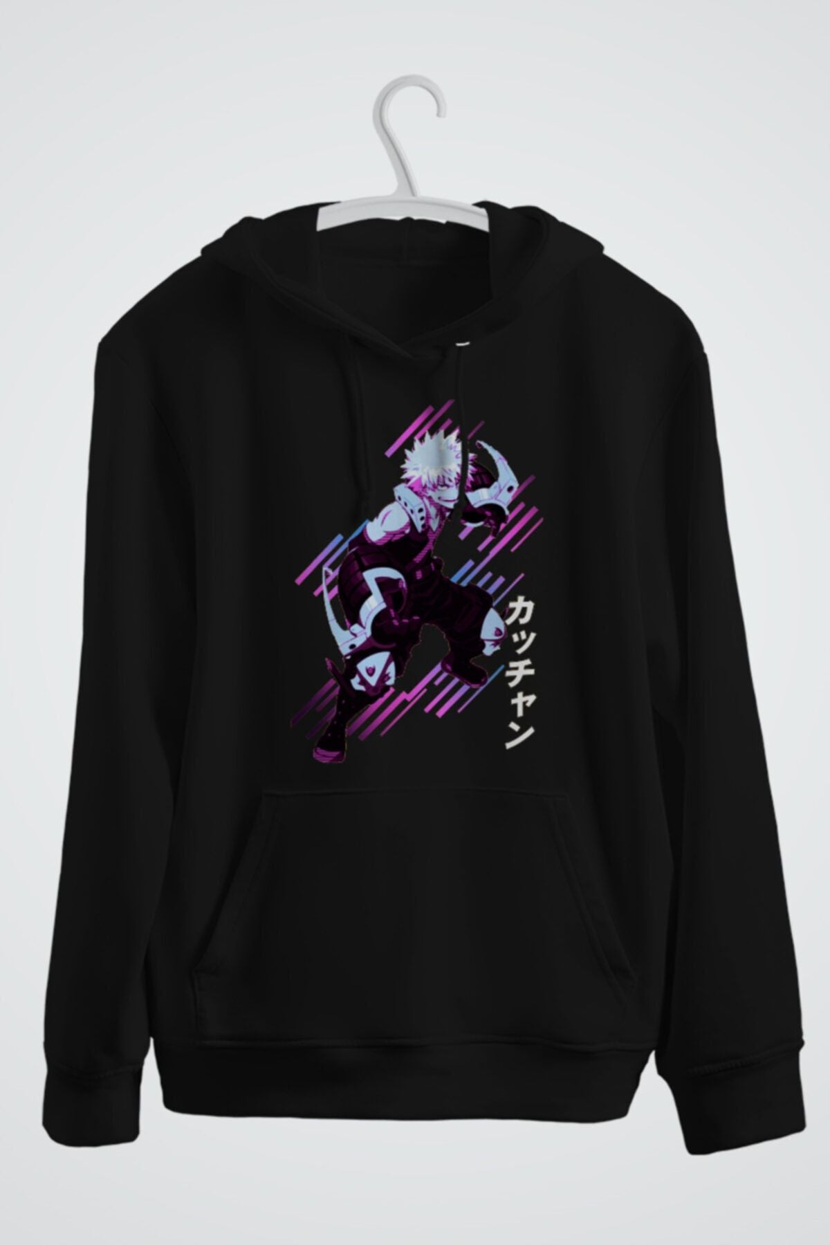 Bakugo Katsuki Anime Baskılı Kapşonlu Sweat