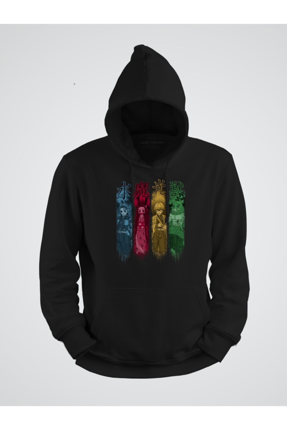 Anime Takım Ds Baskılı Kapşonlu Sweat