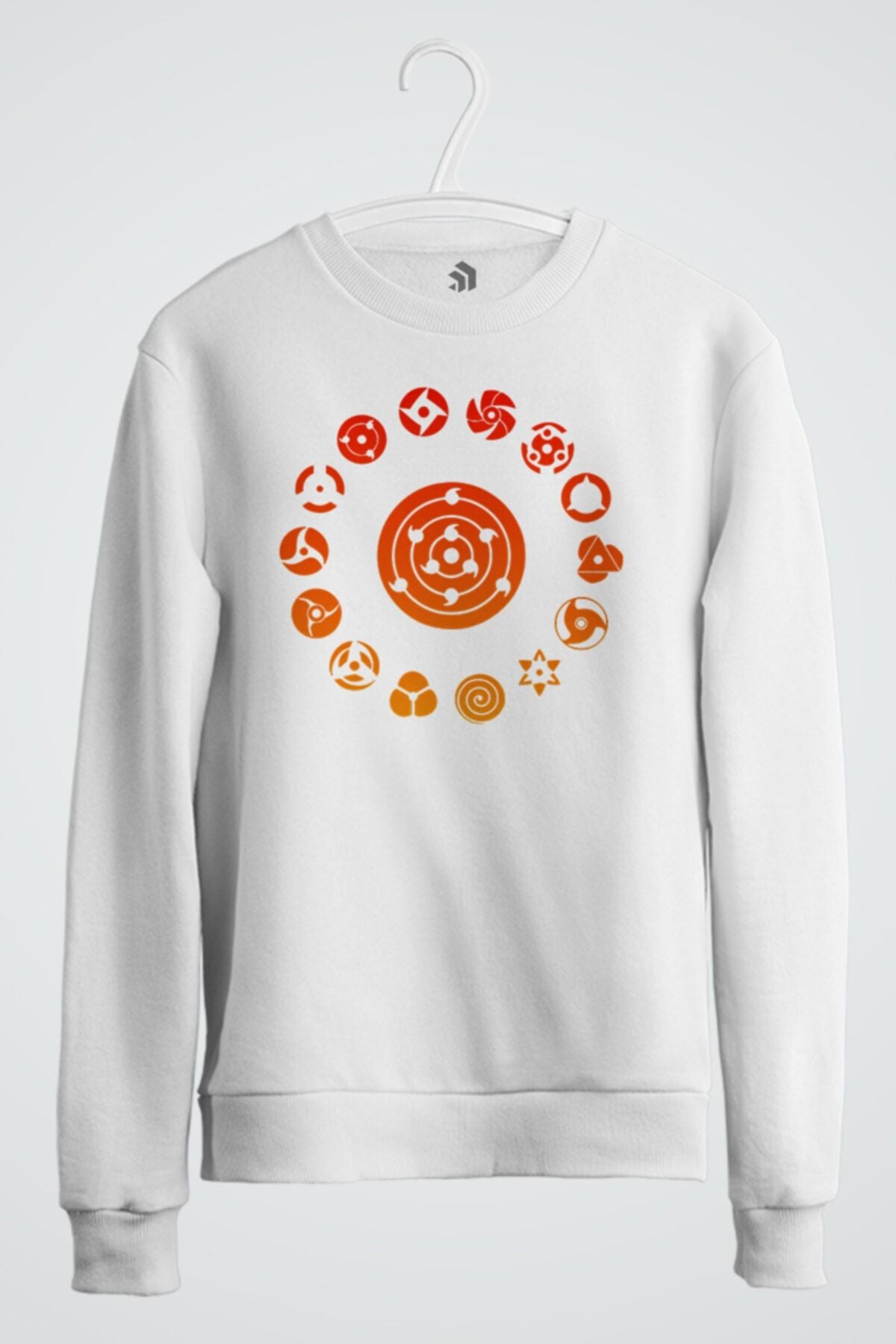 Sharingan Naruto Anime Baskılı Sweatshirt