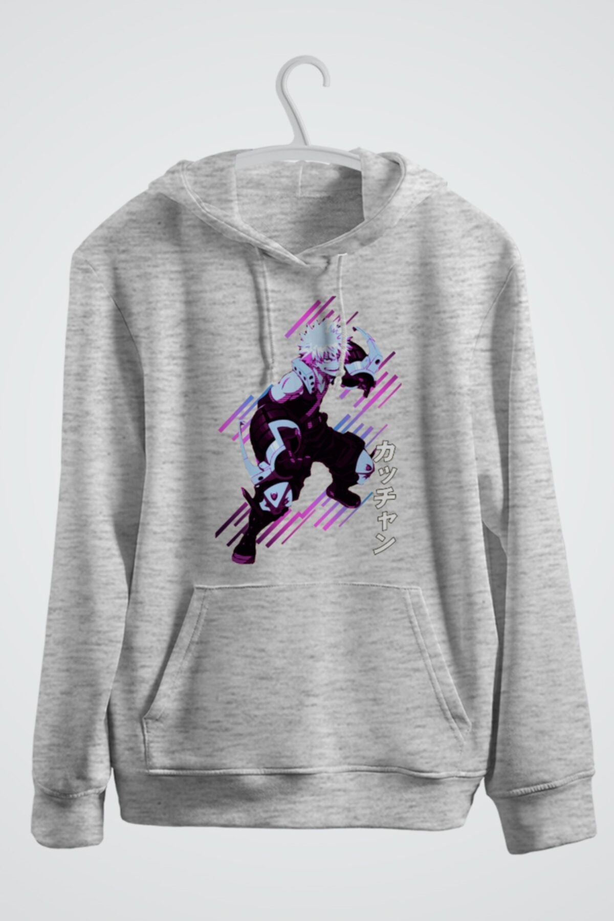 Bakugo Katsuki Anime Baskılı Kapşonlu Sweat