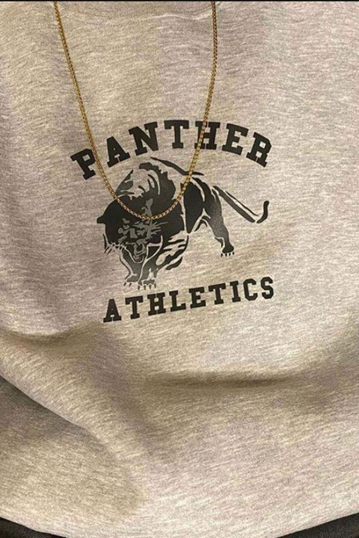 Panther Athletics Baskılı Oversize Sweatshirt