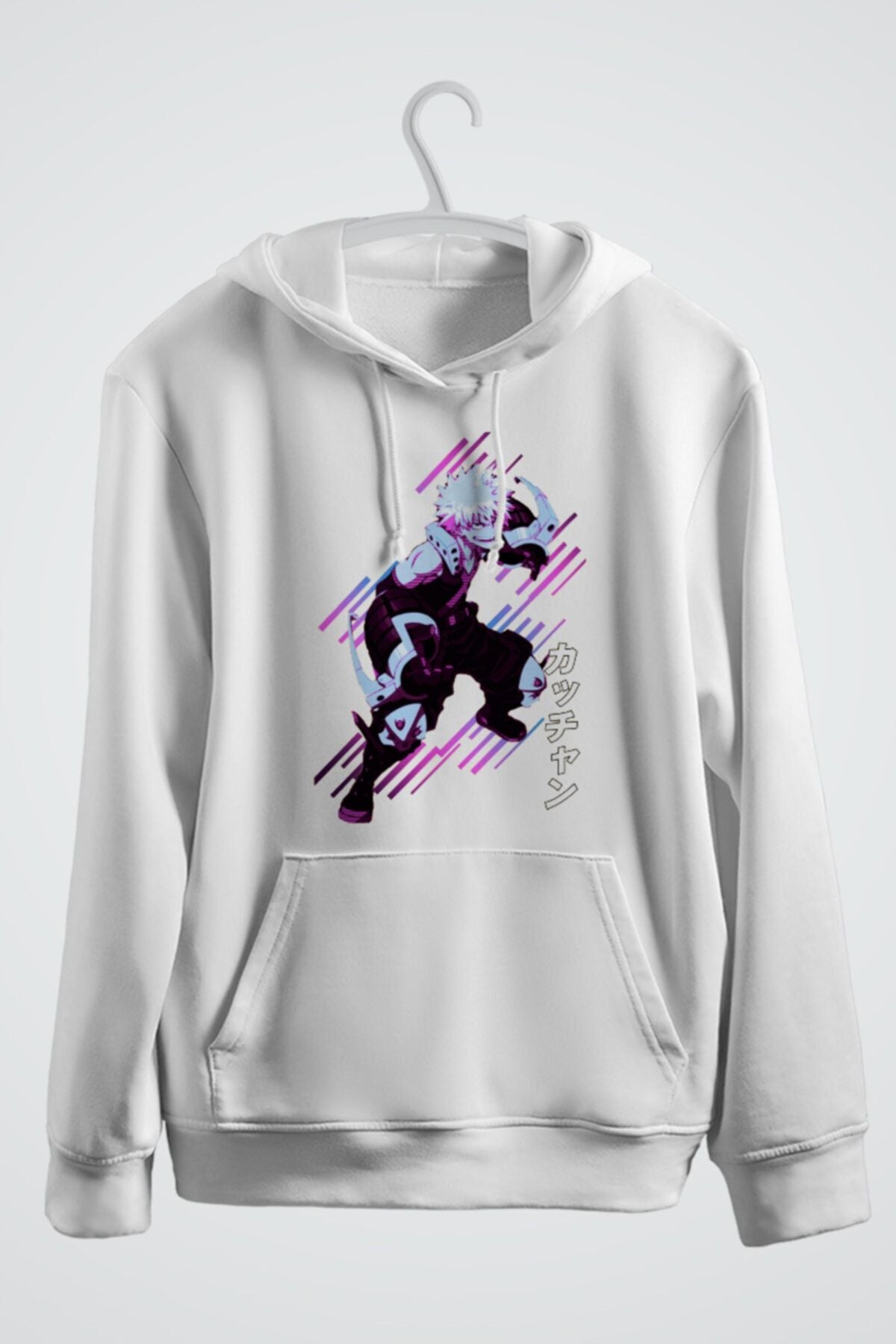 Bakugo Katsuki Anime Baskılı Kapşonlu Sweat