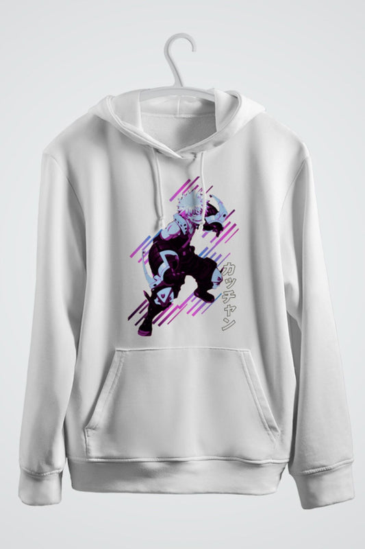 Bakugo Katsuki Anime Baskılı Kapşonlu Sweat