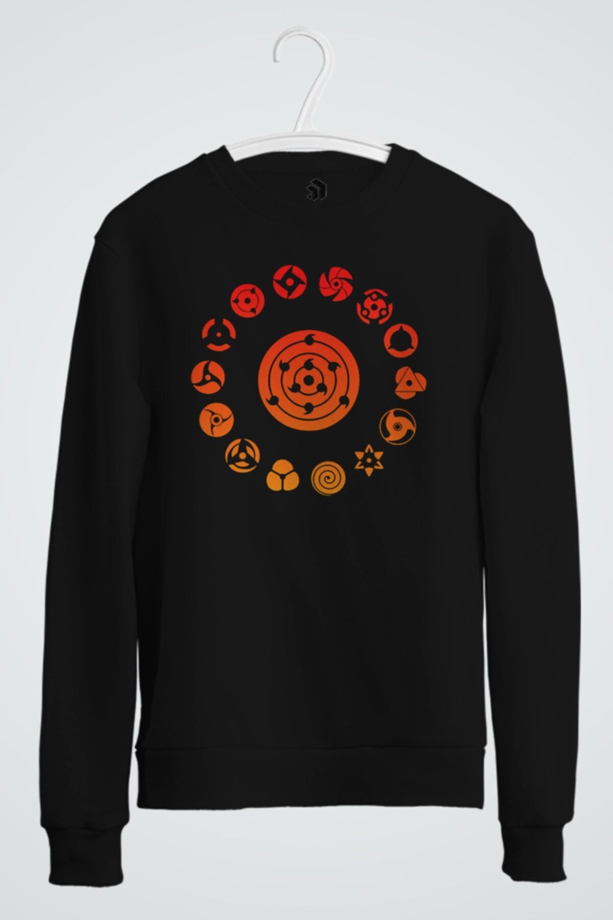 Sharingan Naruto Anime Baskılı Sweatshirt