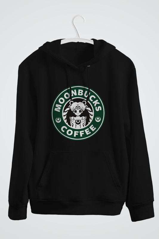 Moonbucks Coffee Baskılı Kapüşonlu Sweat