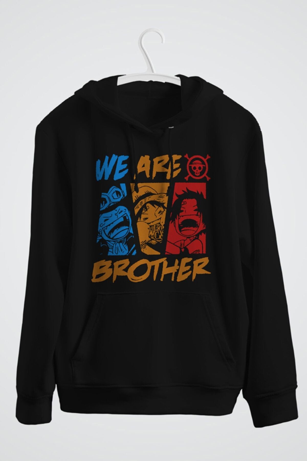 One Piece We Are Brother Baskılı Anime Kapşonlu Sweat