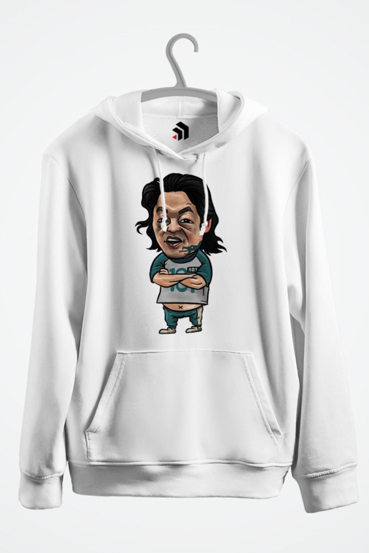 Squid Games 101. Gamer Baskılı Kapşonlu Sweatshirt