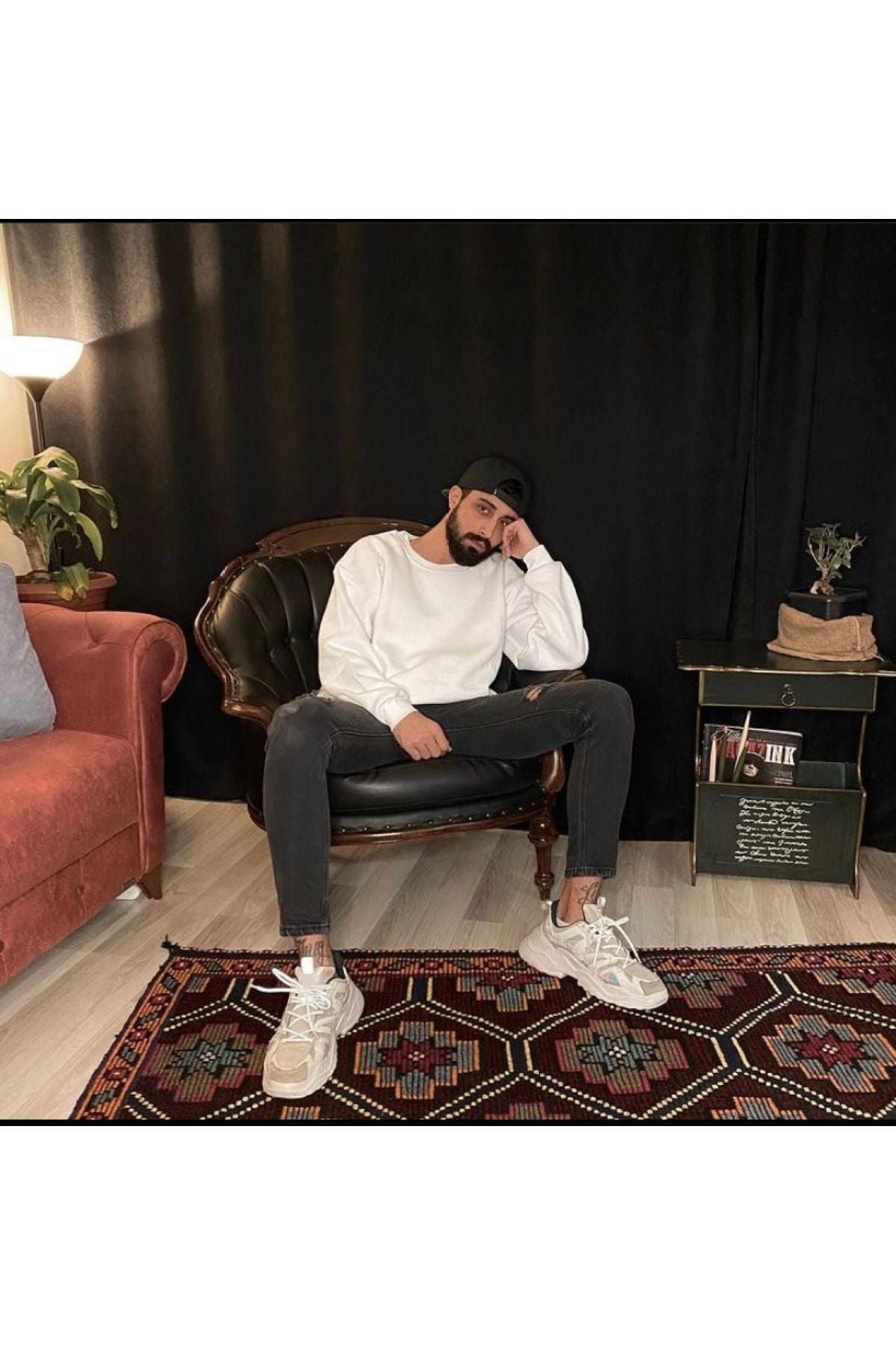 Vintage Kışlık Oversize Sweat