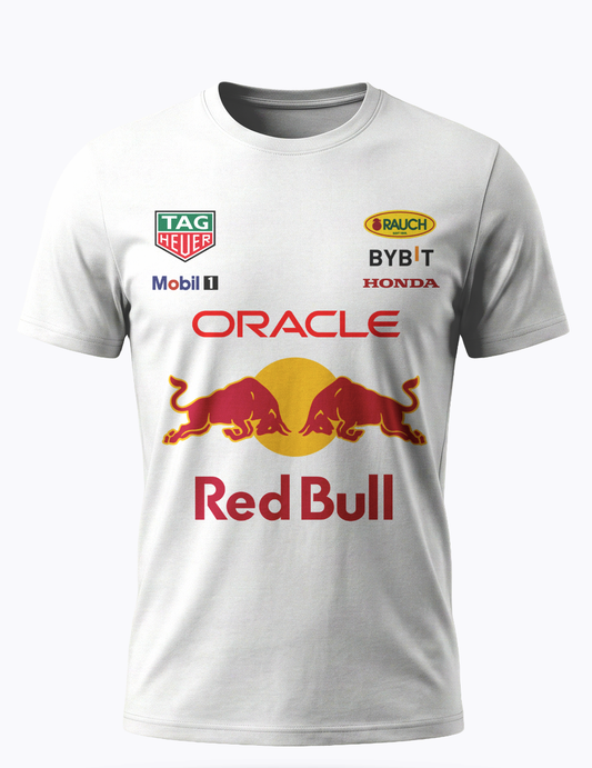 Redbull Formula 1 Yarış Forması Tasarımlı Arka ve Ön Baskılı T-shirt