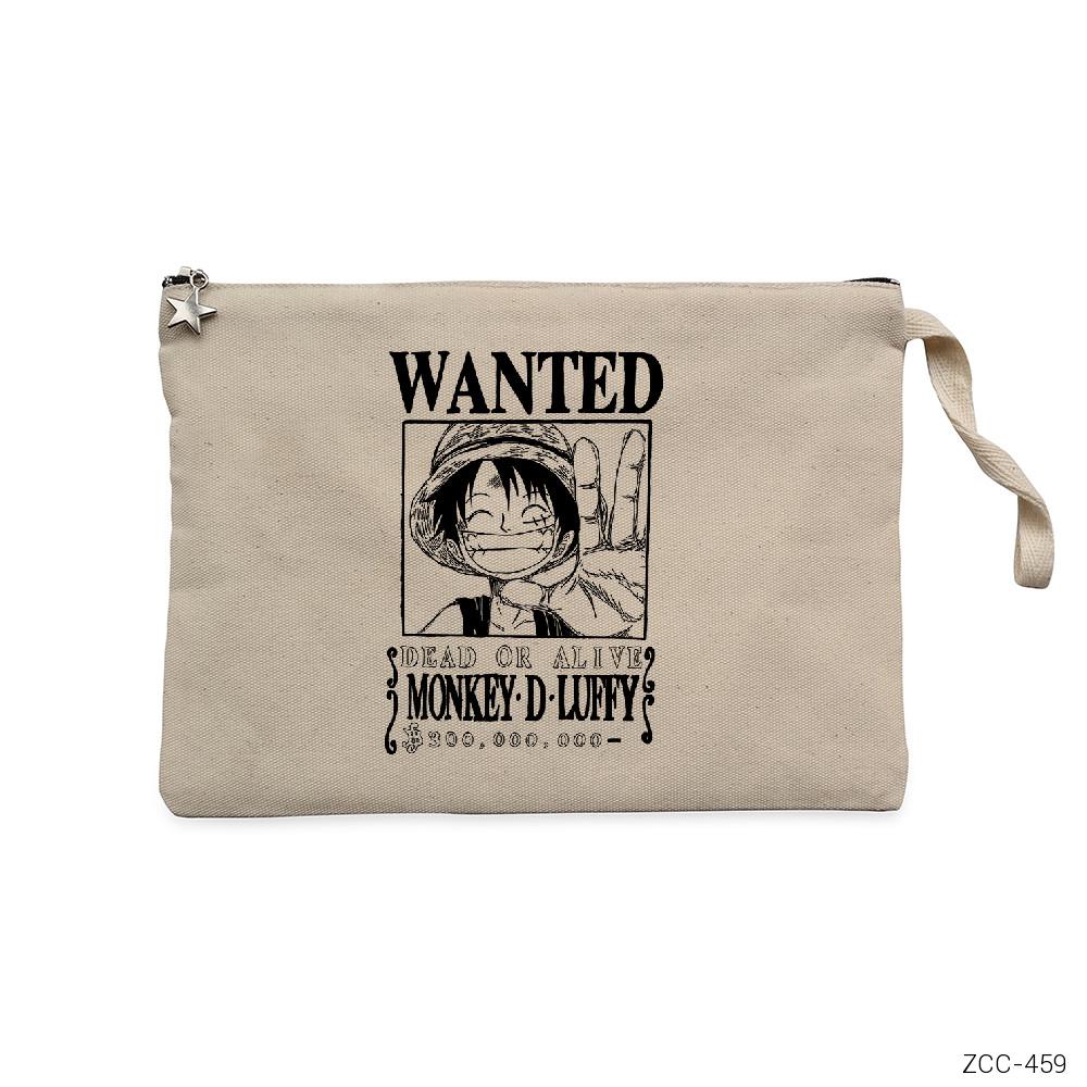 Wanted Luffy Krem Clutch Astarlı Cüzdan / El Çantası