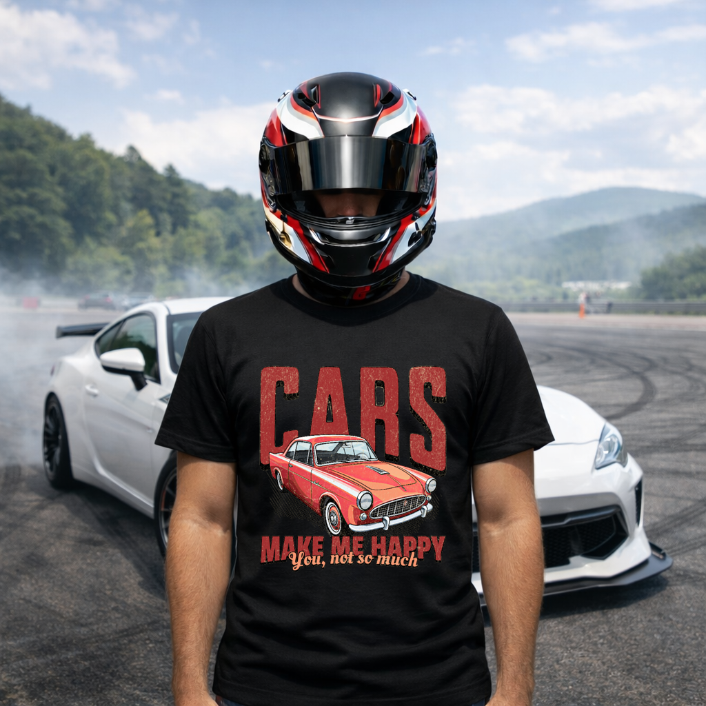 Kırmızı Cars Tasarımlı Kaliteli Baskılı T-shirt