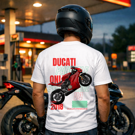 Ducati Panigale V4 Baskılı Kaliteli Unisex T-shirt