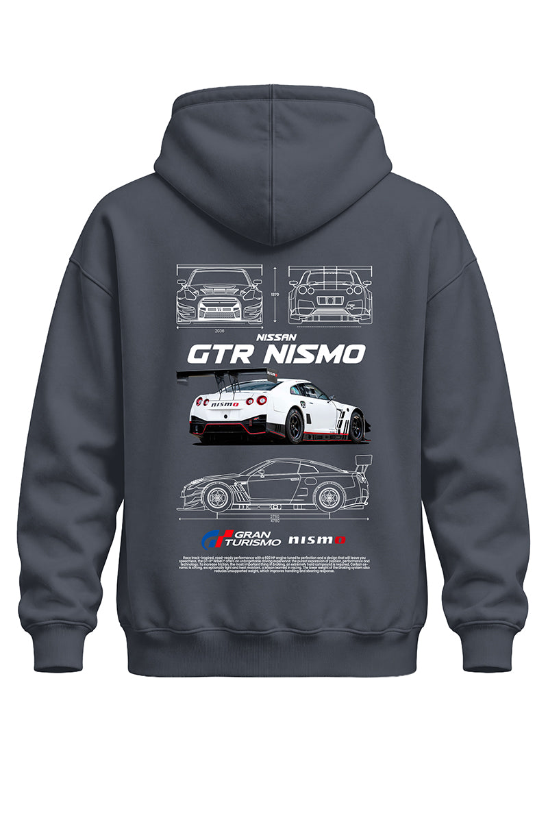 Gtr Nismo Baskılı Kaliteli Unisex Kapşonlu Sweatshirt