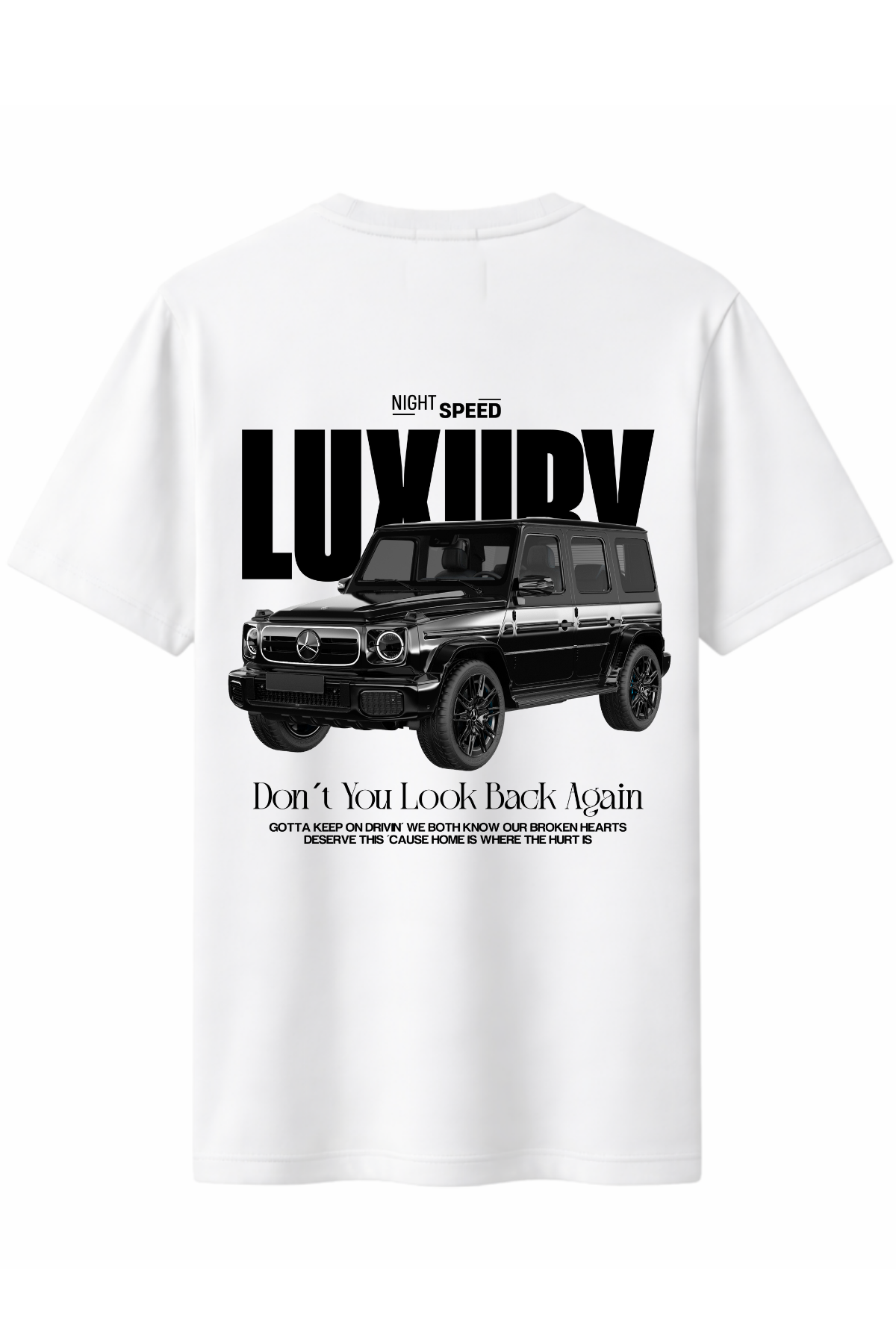 LUXURY G63 Arka Baskılı Kaliteli Unisex Tişört