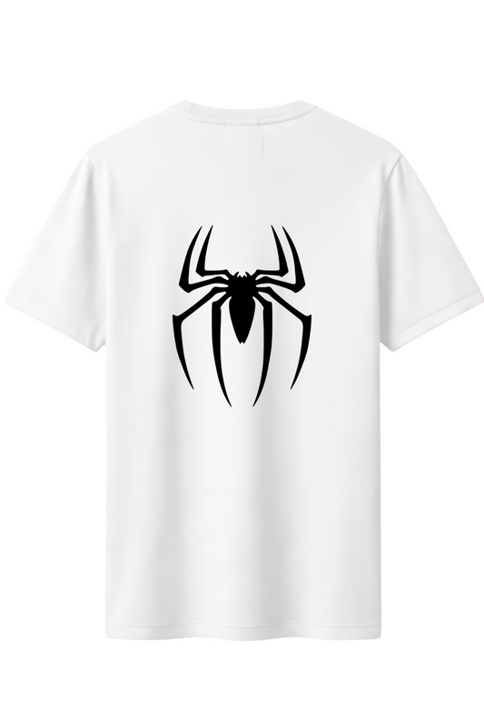 Spider basklılı Önlü ve Arkalı Kaliteli Unisex Tişört