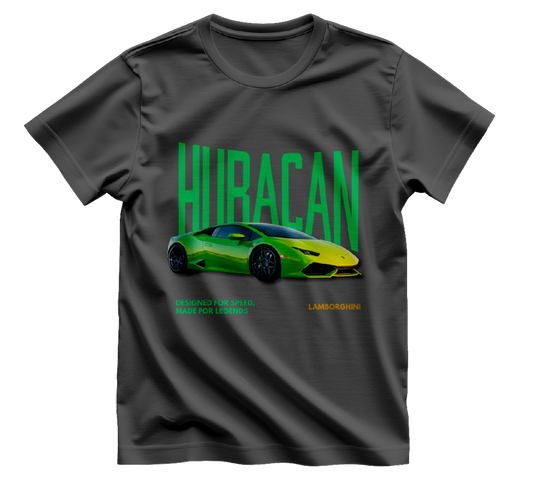 Lamborghini Huracan Tasarımlı Kaliteli Baskılı Tişört