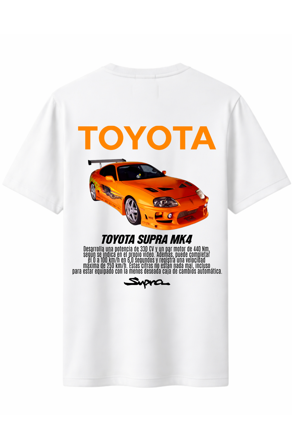 Supra MK4 Ön ve Arka Baskılı Kaliteli Unisex Tişört
