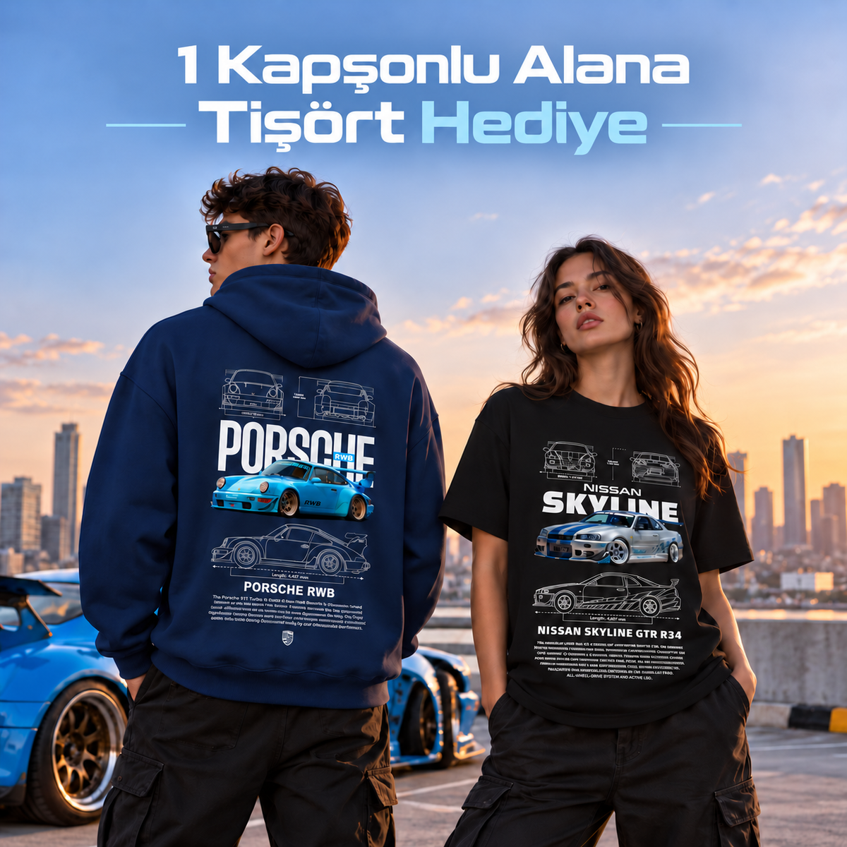 Kapşonlu Ve Tişört