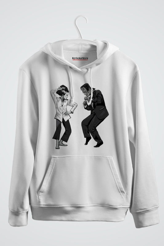 Pulp Frankenstein Baskılı Kapşonlu Sweat