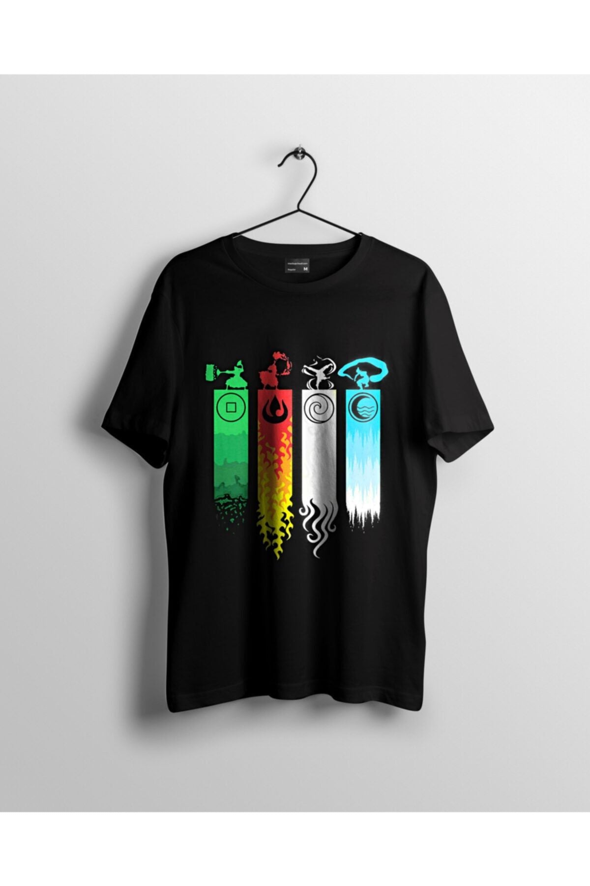 Avatar The Last Airbender Elemental Bending Anime Tişört