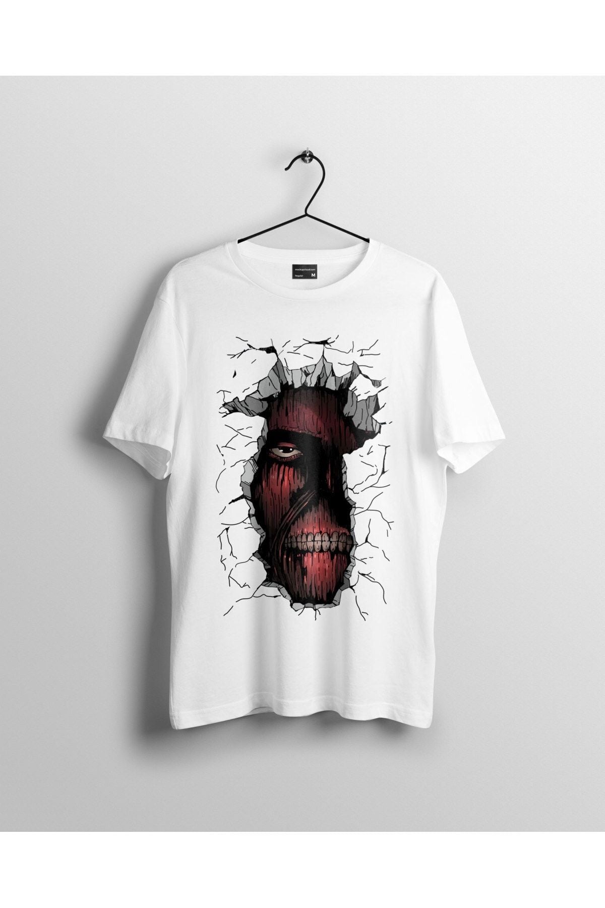 Attack On Titan The Titan Inside The Wall Anime Tişört