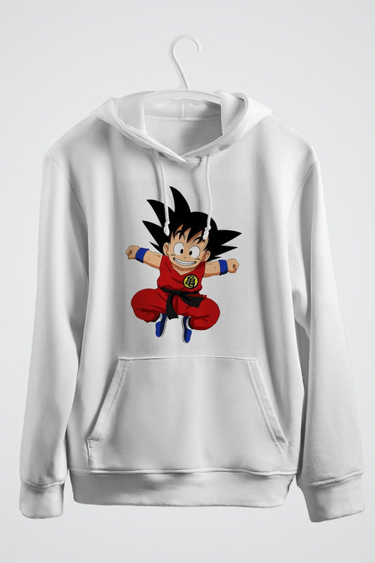 Goku Pullover Baskılı Kapşonlu Sweat