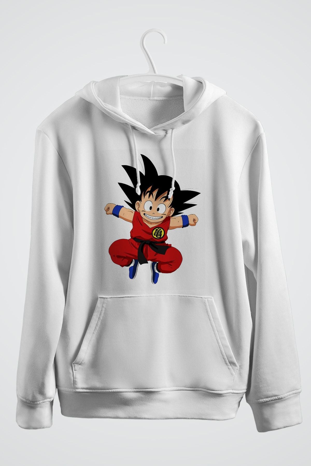 Goku Pullover Baskılı Kapşonlu Sweat