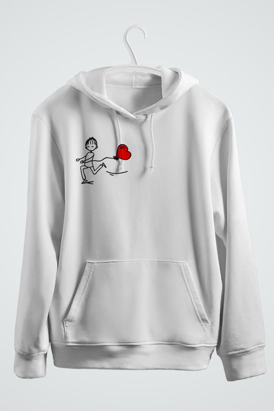 Cin Ali Sevgililer Günü Çift Baskılı Kapşonlu Sweatshirt