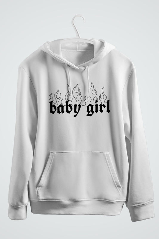 baby girl tasarımlı kapşonlu sweatshirt