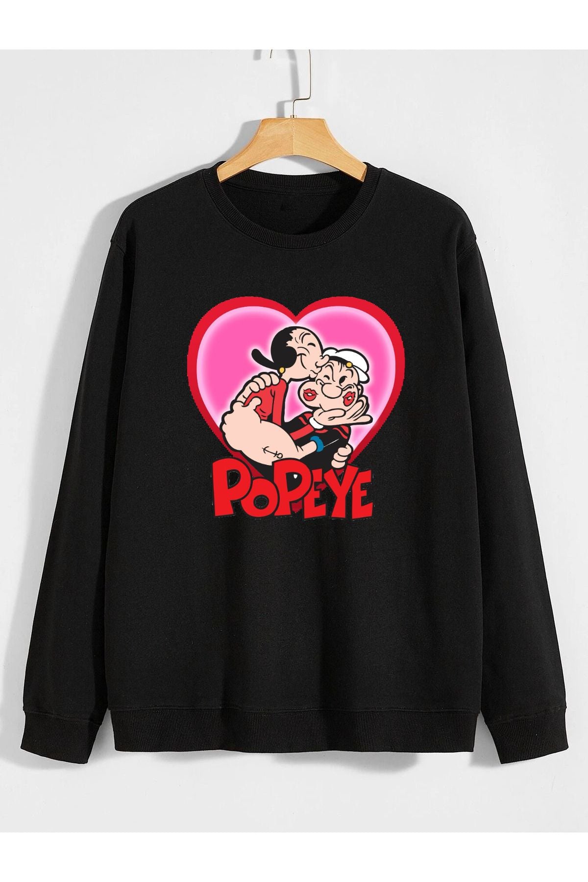 temel reis ve safinaz sevgili baskılı 0 yaka (bisiklet yaka) sweatshirt