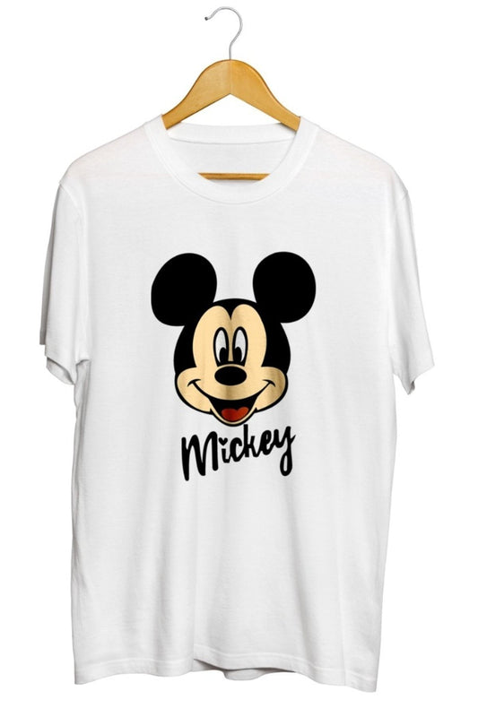 Mickey Mouse Baskılı Unisex Tişört