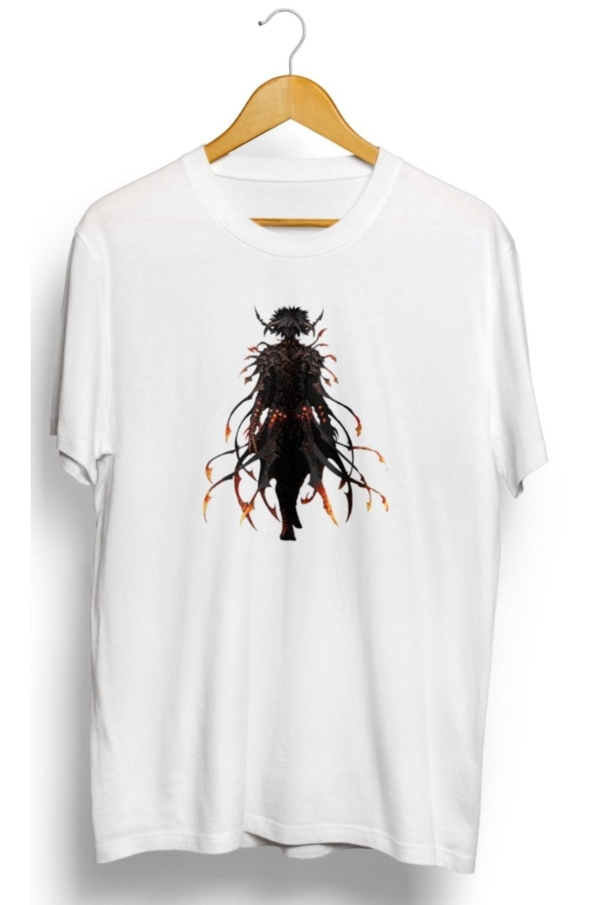 Demon Anime on Demand Manga iconography Baskılı Unisex Tişört