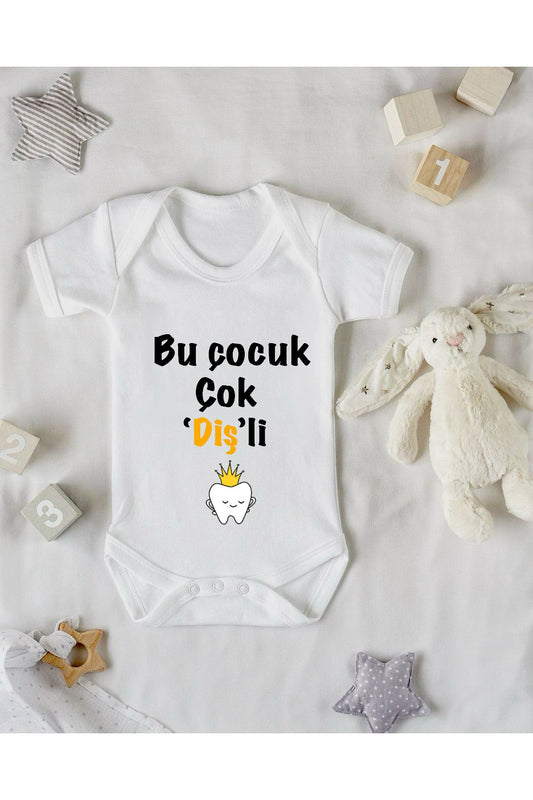 Dişim Temalı Baskılı Çocuk Zıbını