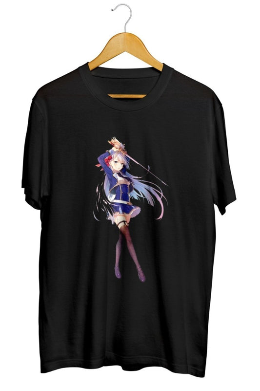 The Demon Sword Master of Excalibur Academy Baskılı Unisex Tişört