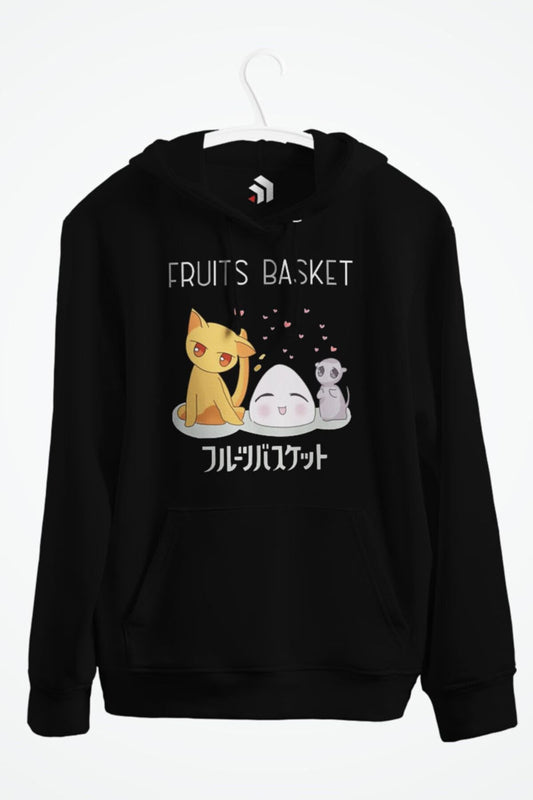 Fruits Basket Cute Kyo Yuki Anime Baskılı Kapüşonlu Sweatshirt