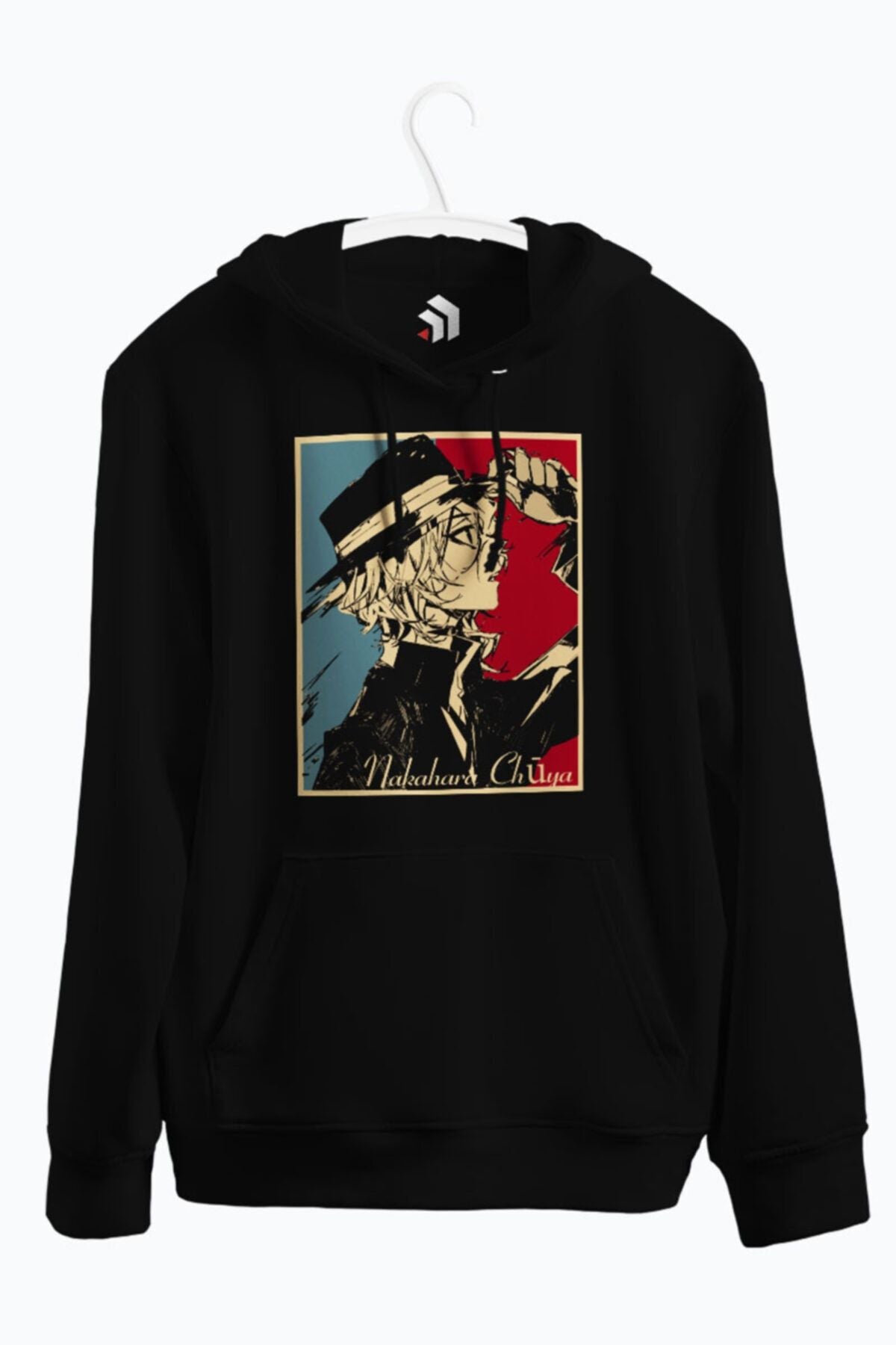 Nakahara Chuya Anime Baskılı Kapşonlu Sweatshirt