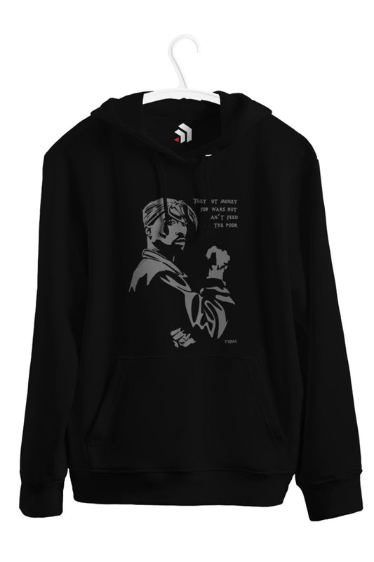 Tupac Baskılı Unisex Kapşonlu Sweat