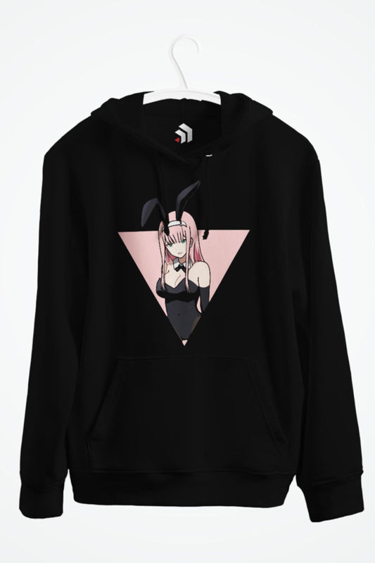 Zero Two | Darling In The Franxx Baskılı Kapşonlu Sweatshirt