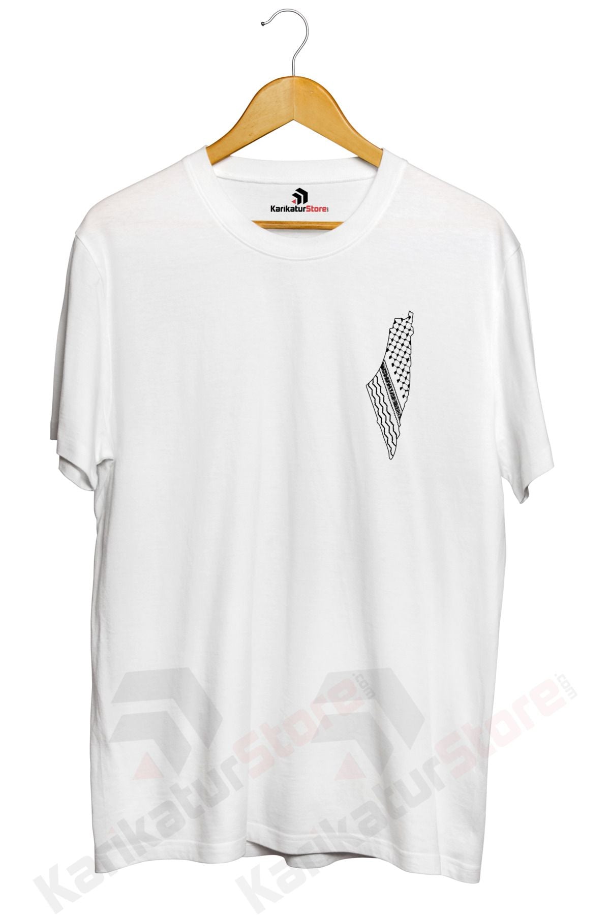 Filistin (Palestine) Tasarımlı Baskılı Tişört