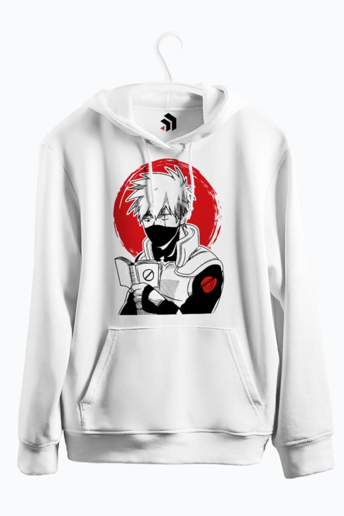 Rokudaime Hokage Anime Baskılı Kapüşonlu Sweatshirt