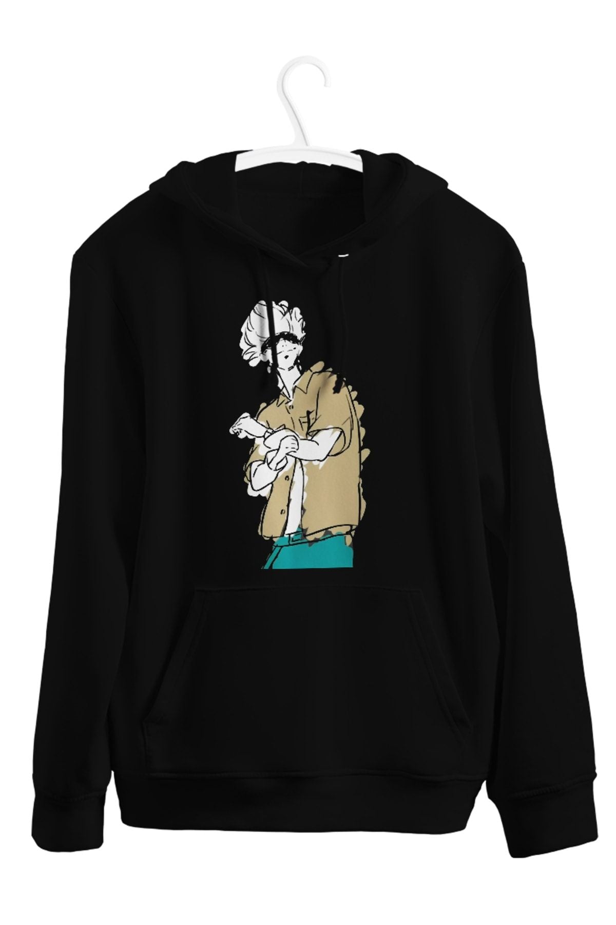 Gojo Satoru Jujutsu Kaisen Ending Dance Anime Baskılı Unisex Kapşonlu