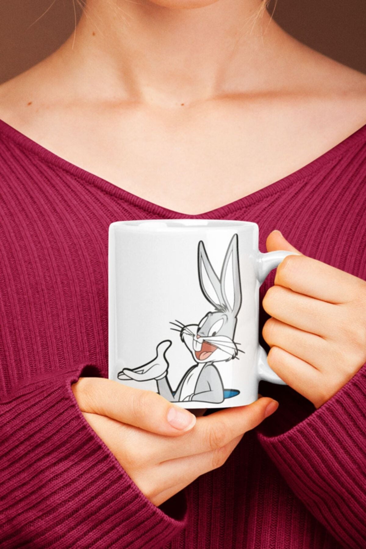 Looney Tunes Bugs Bunny Baskılı Kupa Bardak