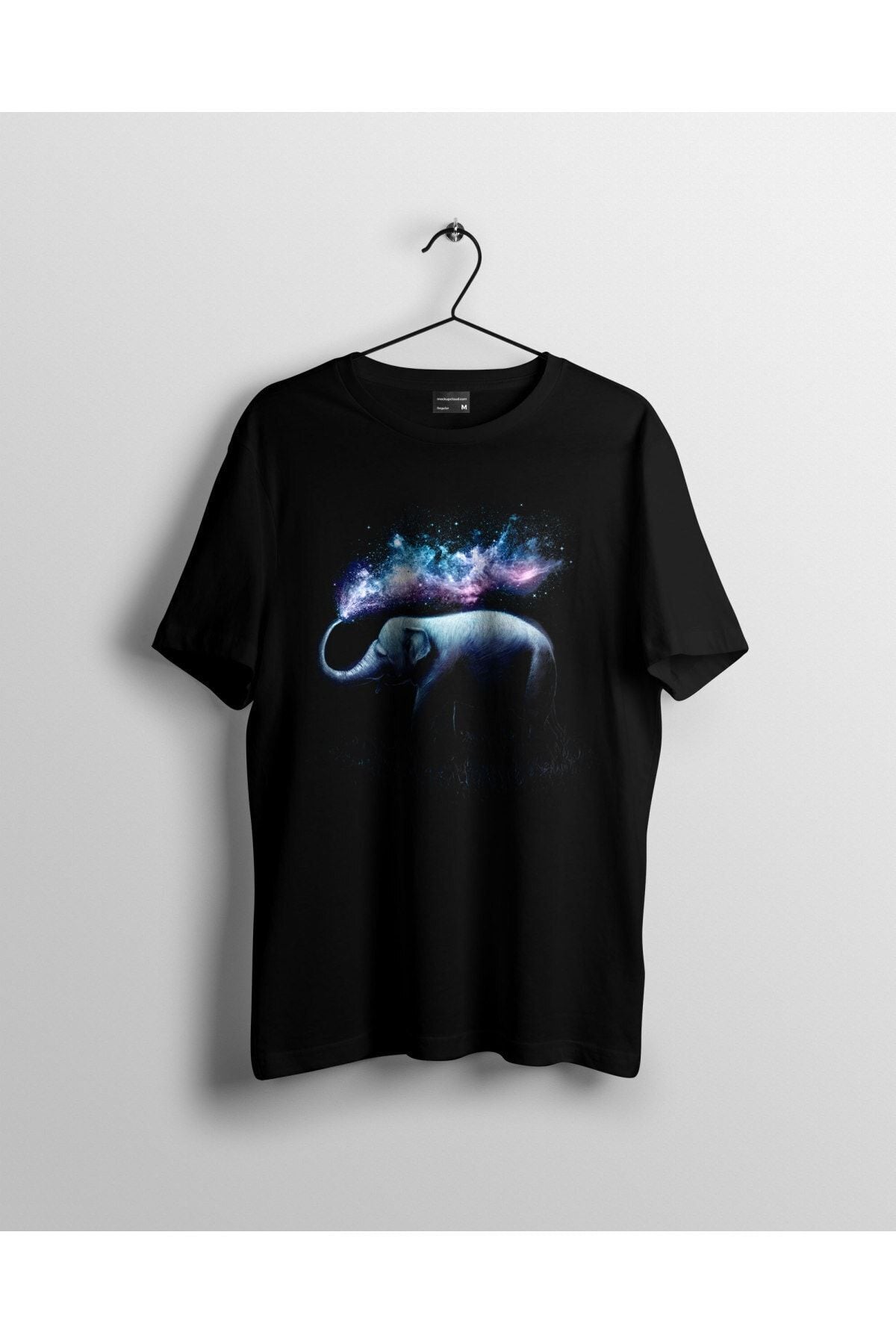 Unisex Filin Bulut Hali Baskılı Tshirt