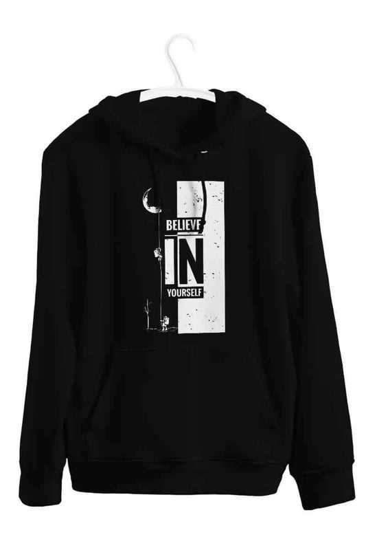 Astronaut Motivational Baskılı Unisex Kapşonlu