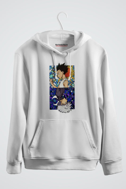 Gon X Killua Hunter X Hunter Baskılı Kapüşonlu Sweatshirt