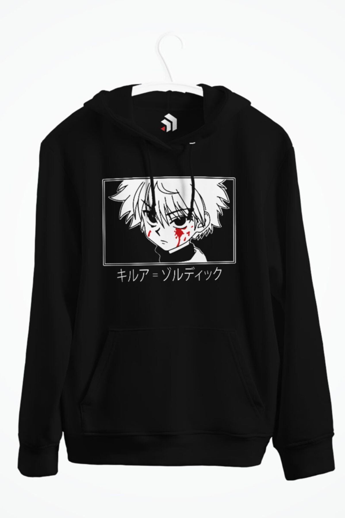 Hunter X Hunter Killua Anime Baskılı Kapüşonlu Sweatshirt