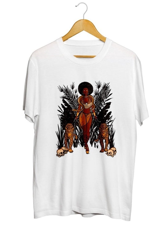 Queen Of The Kingdom Baskılı Unisex Tişört