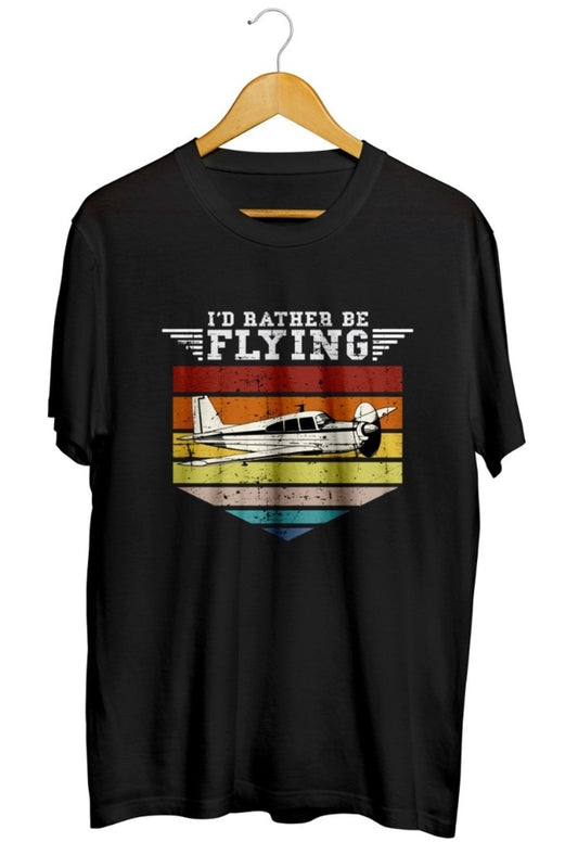 Pilot Baskılı Unisex Tişört