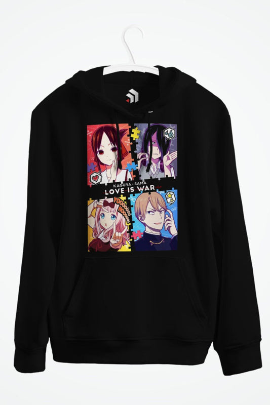 Kaguya-sama: Love Is War Anime Baskılı Kapşonlu Sweatshirt